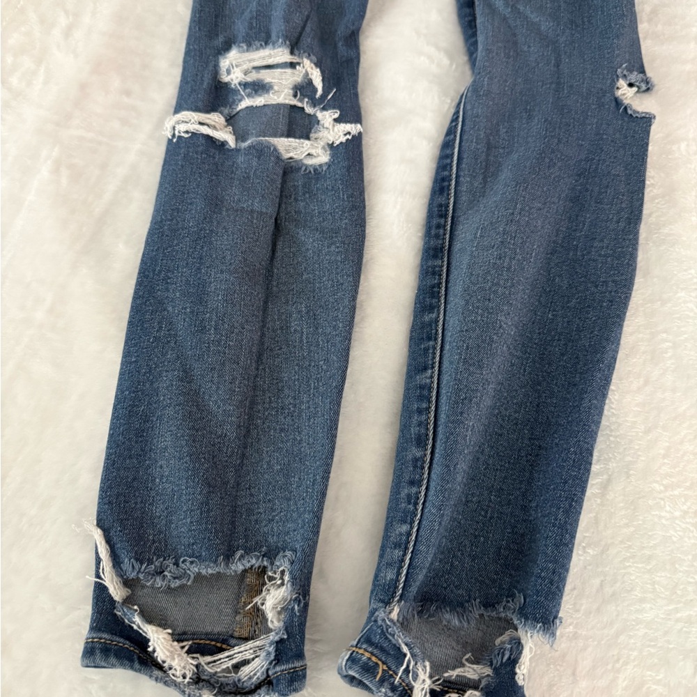 American Eagle Distressed Stretch Skinny Jeans 2 2R women’s - Picture 7 of 8